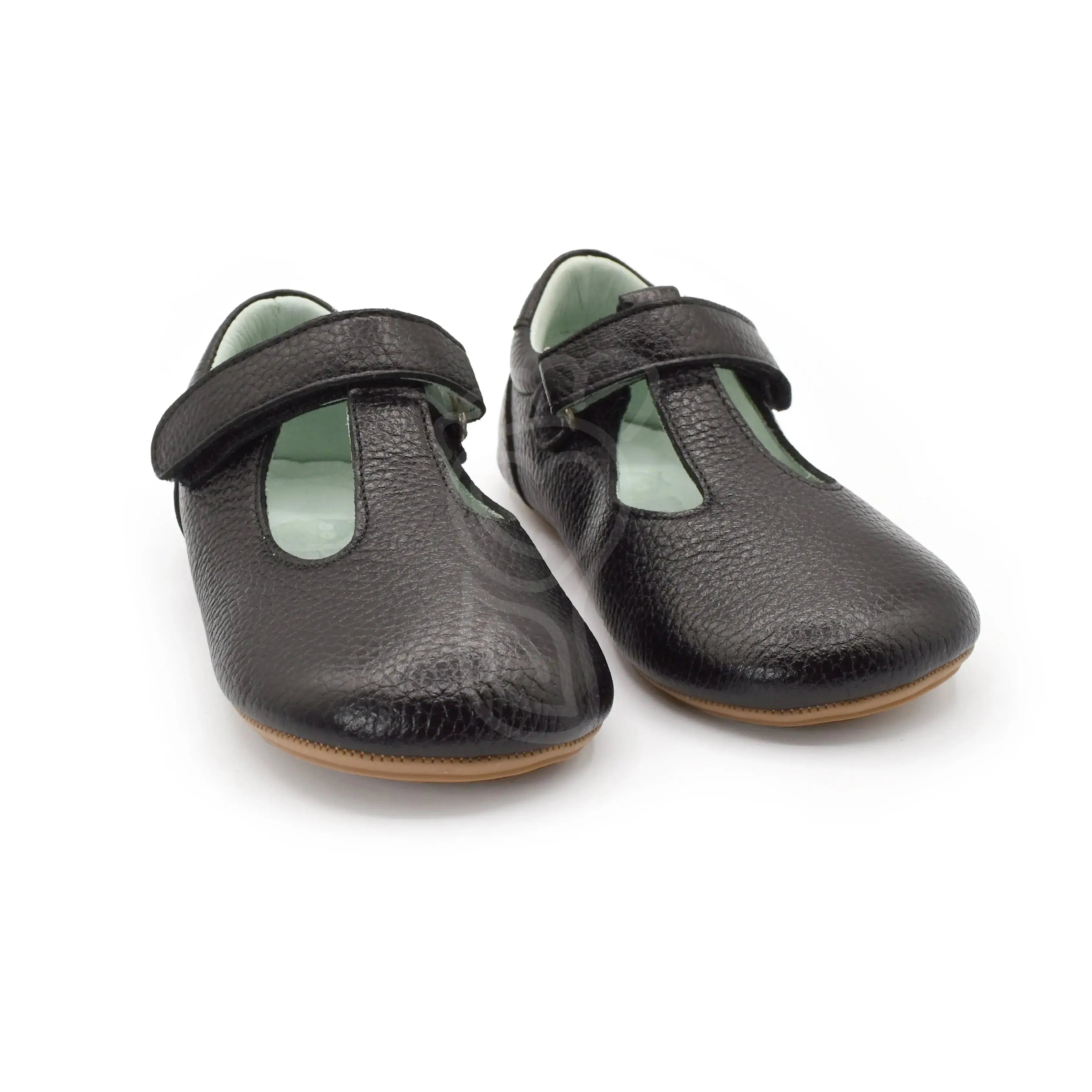 Poco Nido - Chaussures Mighty Black - T Bar - Merceditas barefoot pour écoliers