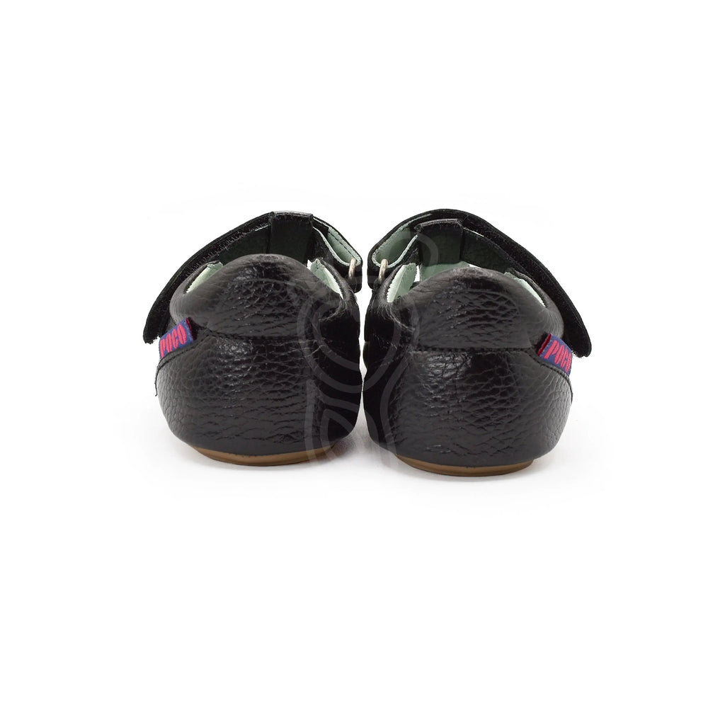 Poco Nido - Chaussures Mighty Black - T Bar - Merceditas barefoot pour écoliers