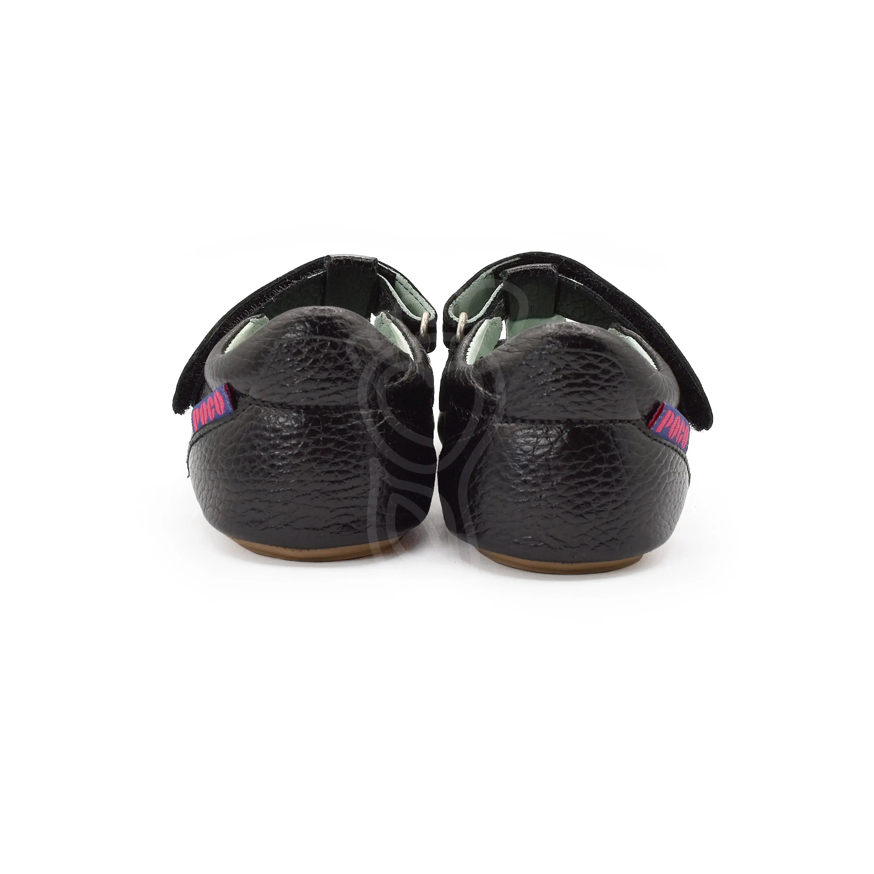 Poco Nido - Chaussures Mighty Black - T Bar - Merceditas barefoot pour écoliers