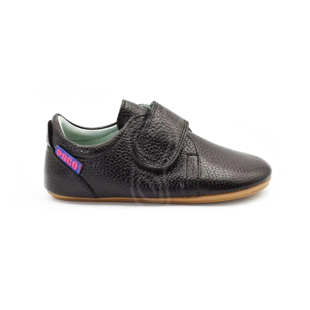 Poco Nido - Mighty Shoes Black - Zapato Colegial Barefoot - Negro