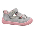 Protetika - Kendy Grey - sandalias barefoot infantiles gris y rosa