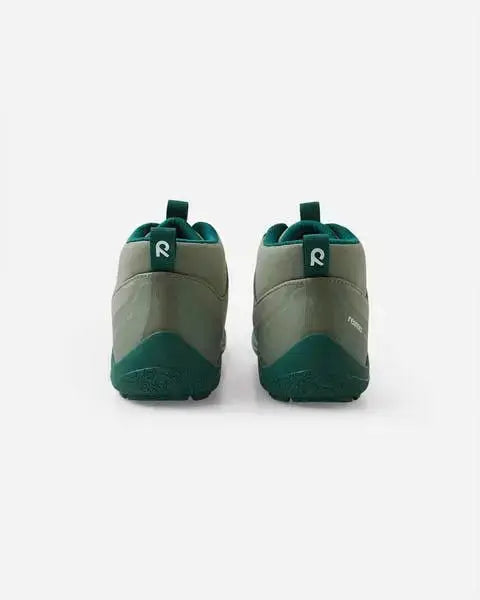Reima - Loikkii Greyish Green - Botines barefoot impermeables infantiles verdes