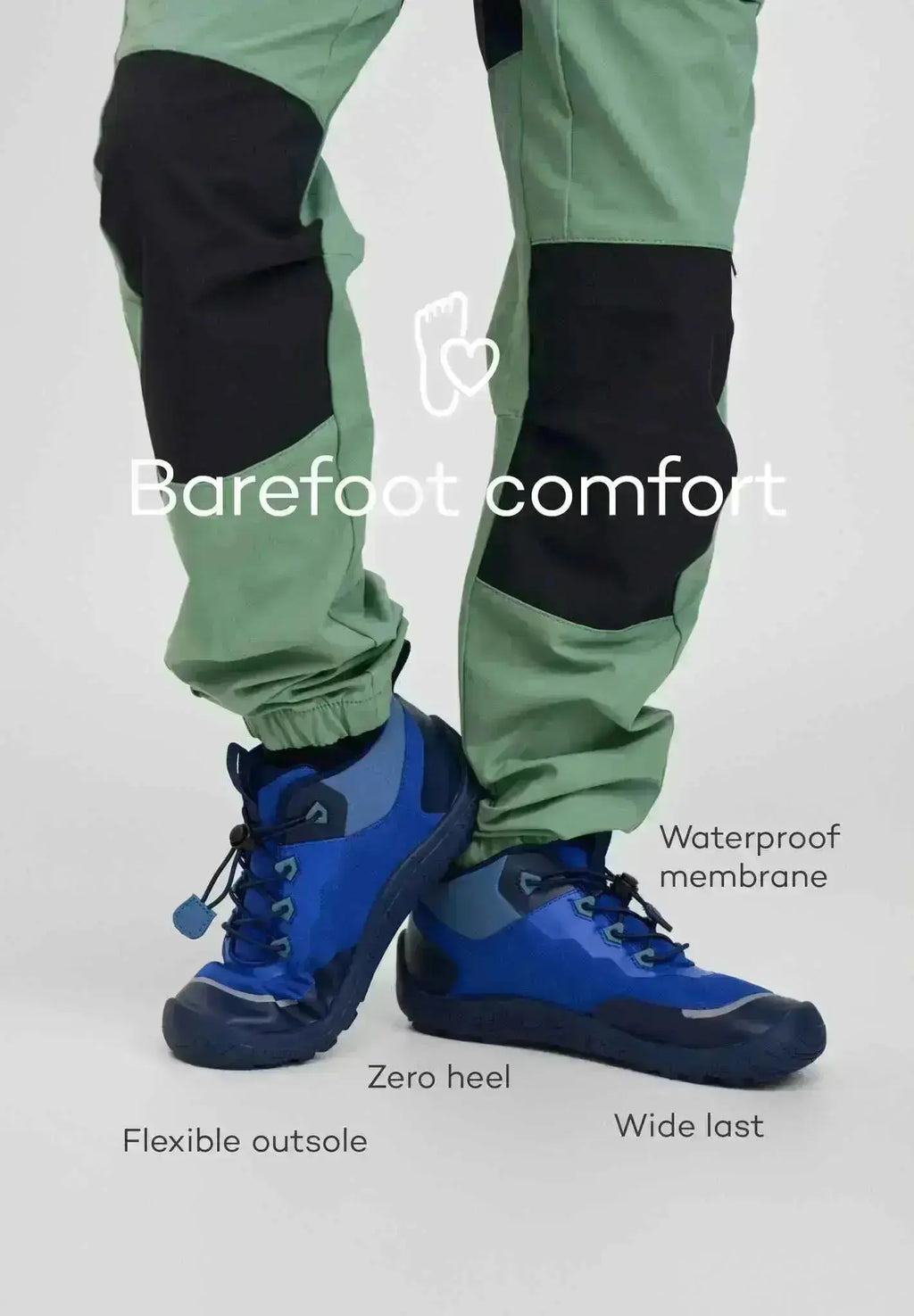 Reima - Sankari Twilight Blue - botines de senderismo barefoot infantiles azules