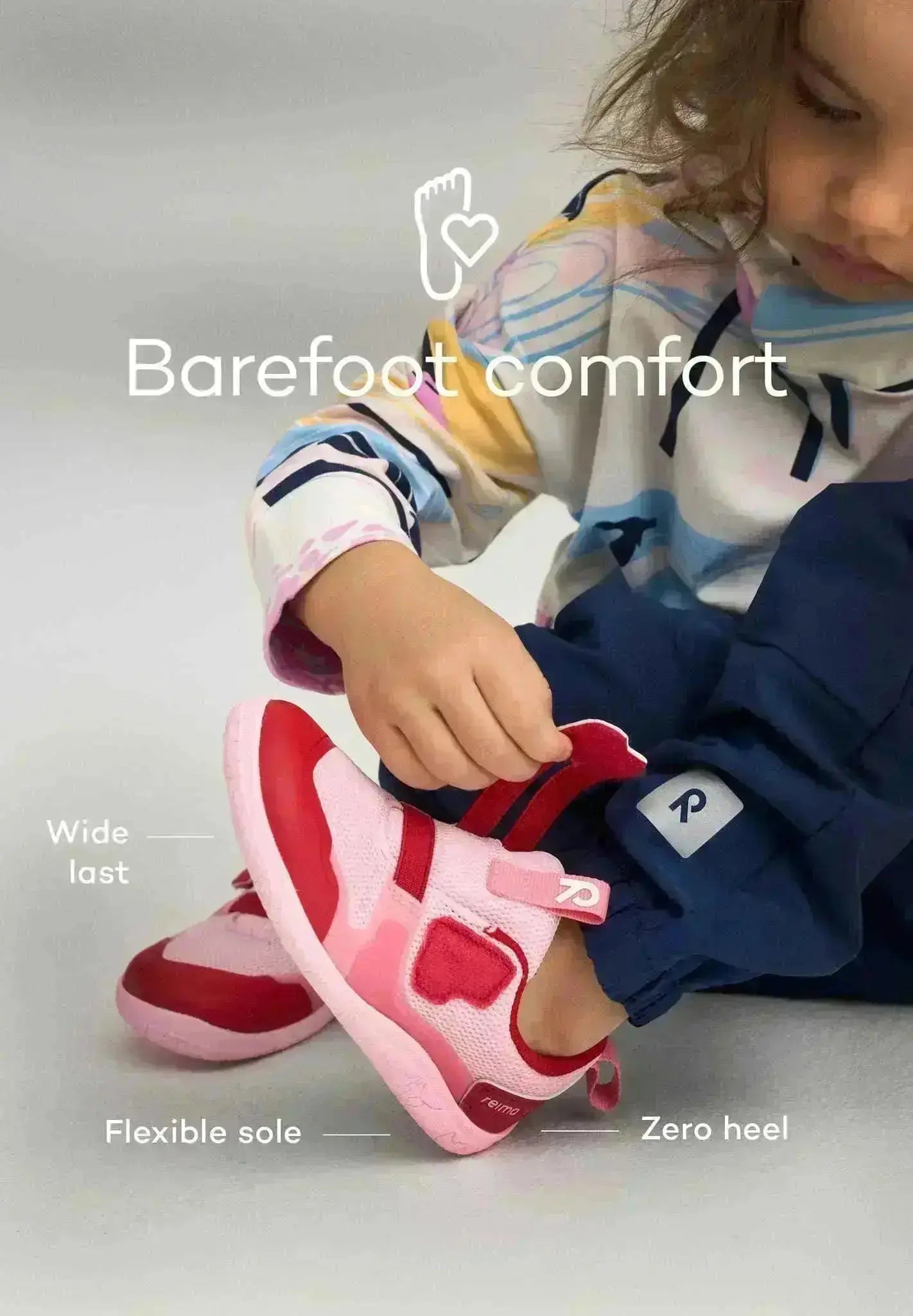 Reima - Tepastelu Toddlers Pale Rose - Zapatillas barefoot impermeables infantiles rosa