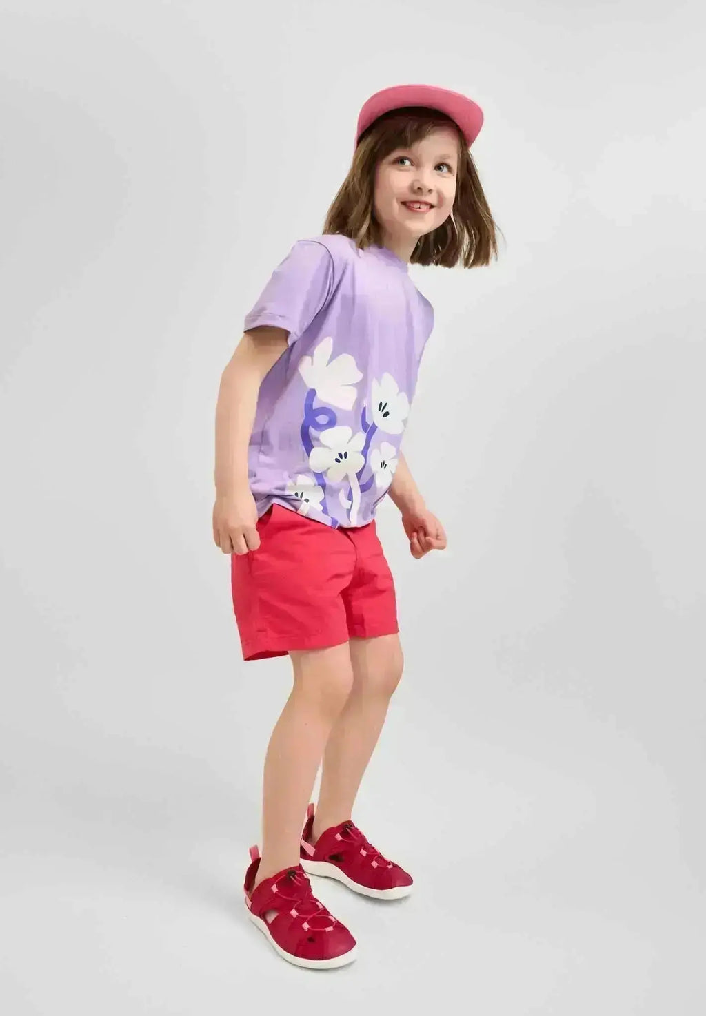 Reima - Valoa Bright Berry - Sandalia deportiva barefoot infantil fucsia