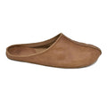 OmaKing Sulbi Brown - Zapatillas de casa barefoot sin talón de cuero reciclado marrones