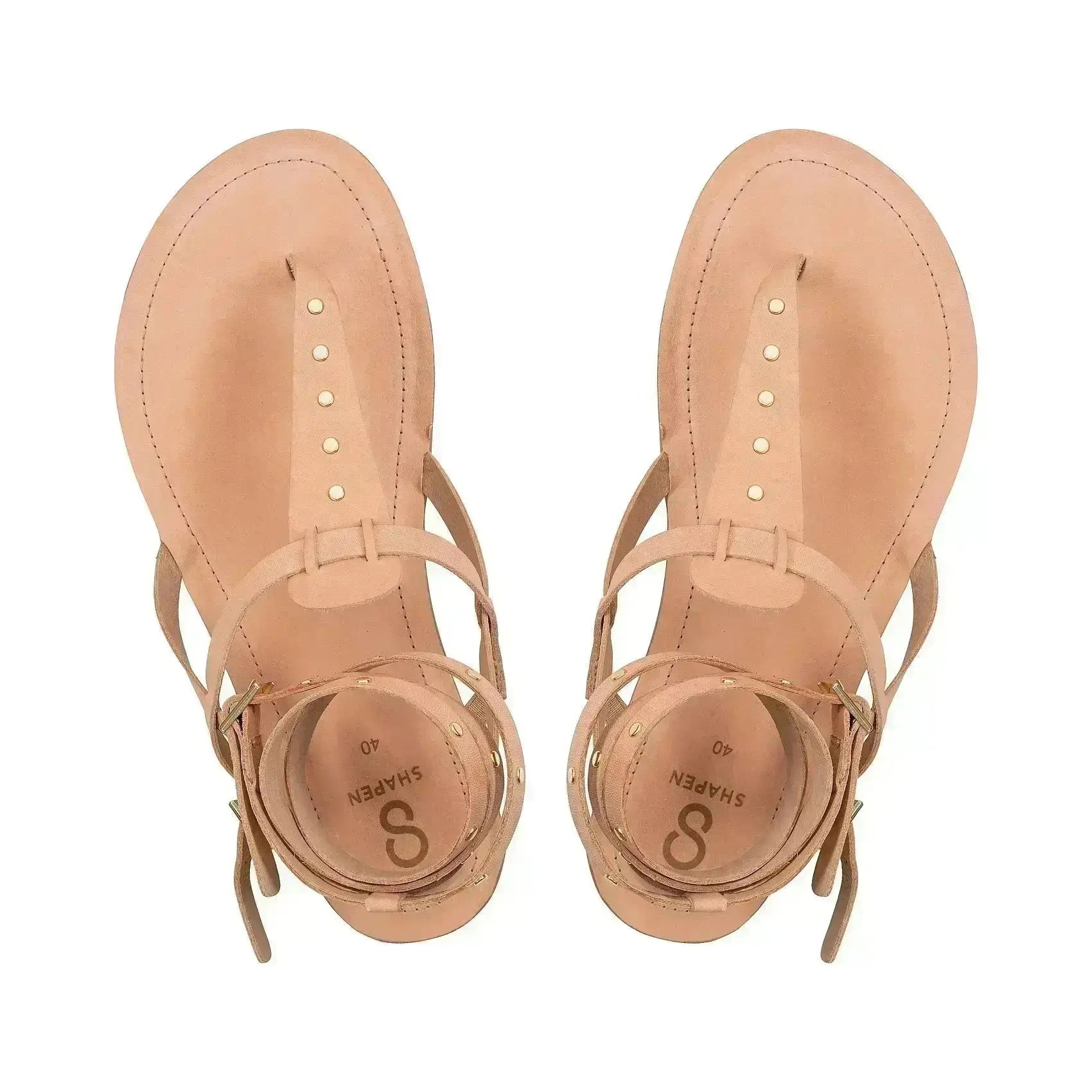 Shapen - Caliope Natural - Sandalias barefoot nude para mujer