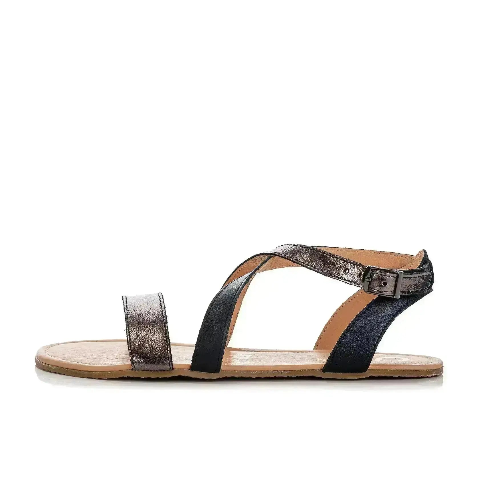 Shapen - Calla Black - Sandalias barefoot negras para mujer