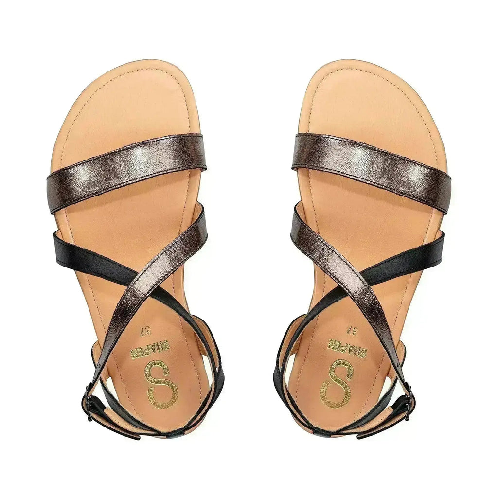 Shapen - Calla Black - Sandalias barefoot negras para mujer