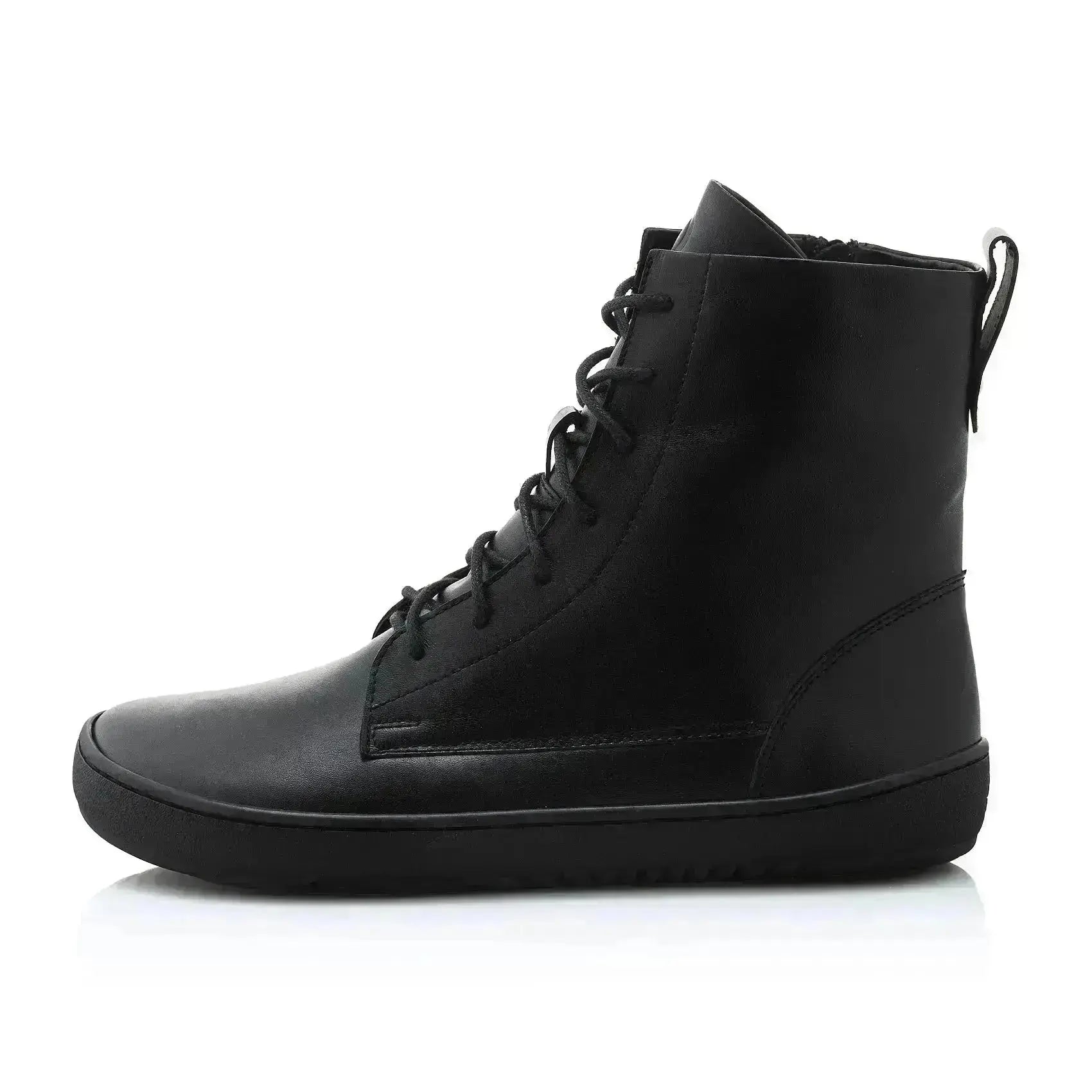 Shapen - Cozy 2.0 Black Smooth Leather - Botas barefoot de invierno