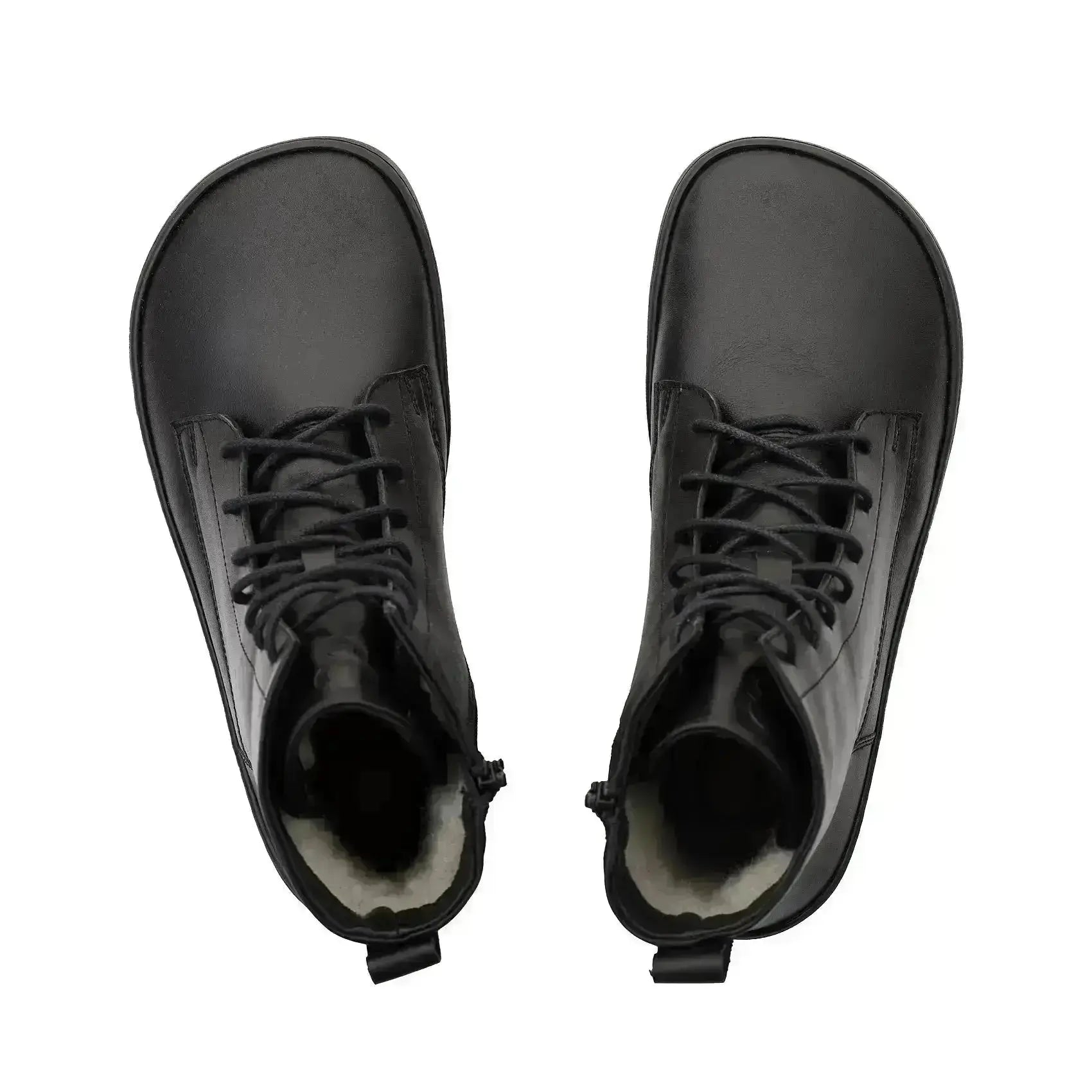 Shapen - Cozy 2.0 Black Smooth Leather - Botas barefoot de invierno