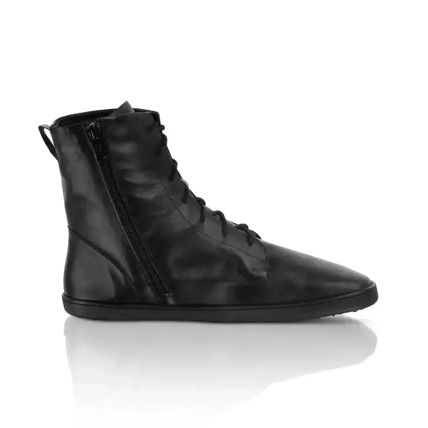 Shapen - Cozy 2.0 Black Smooth Leather - Botas barefoot de invierno