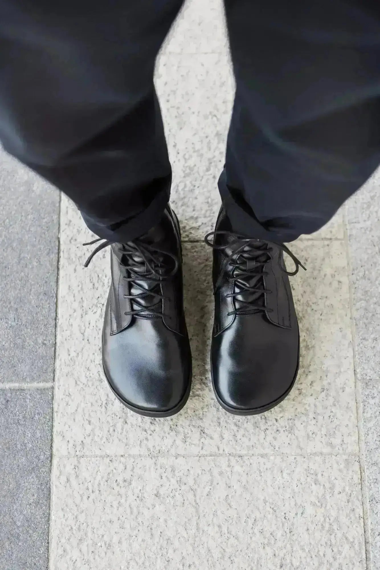 Shapen - Cozy 2.0 Black Smooth Leather - Botas barefoot de invierno