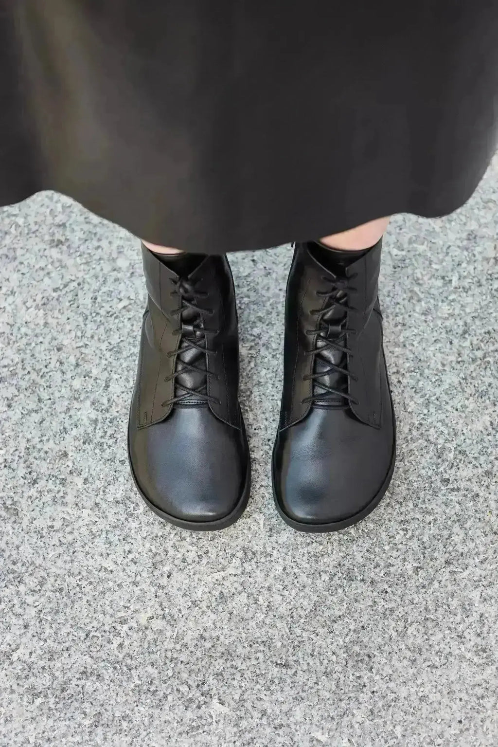 Shapen - Cozy 2.0 Black Smooth Leather - Botas barefoot de invierno