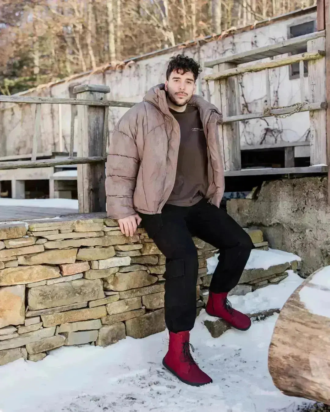 Shapen - Cozy 2.0 Bordeaux - Botas barefoot de invierno