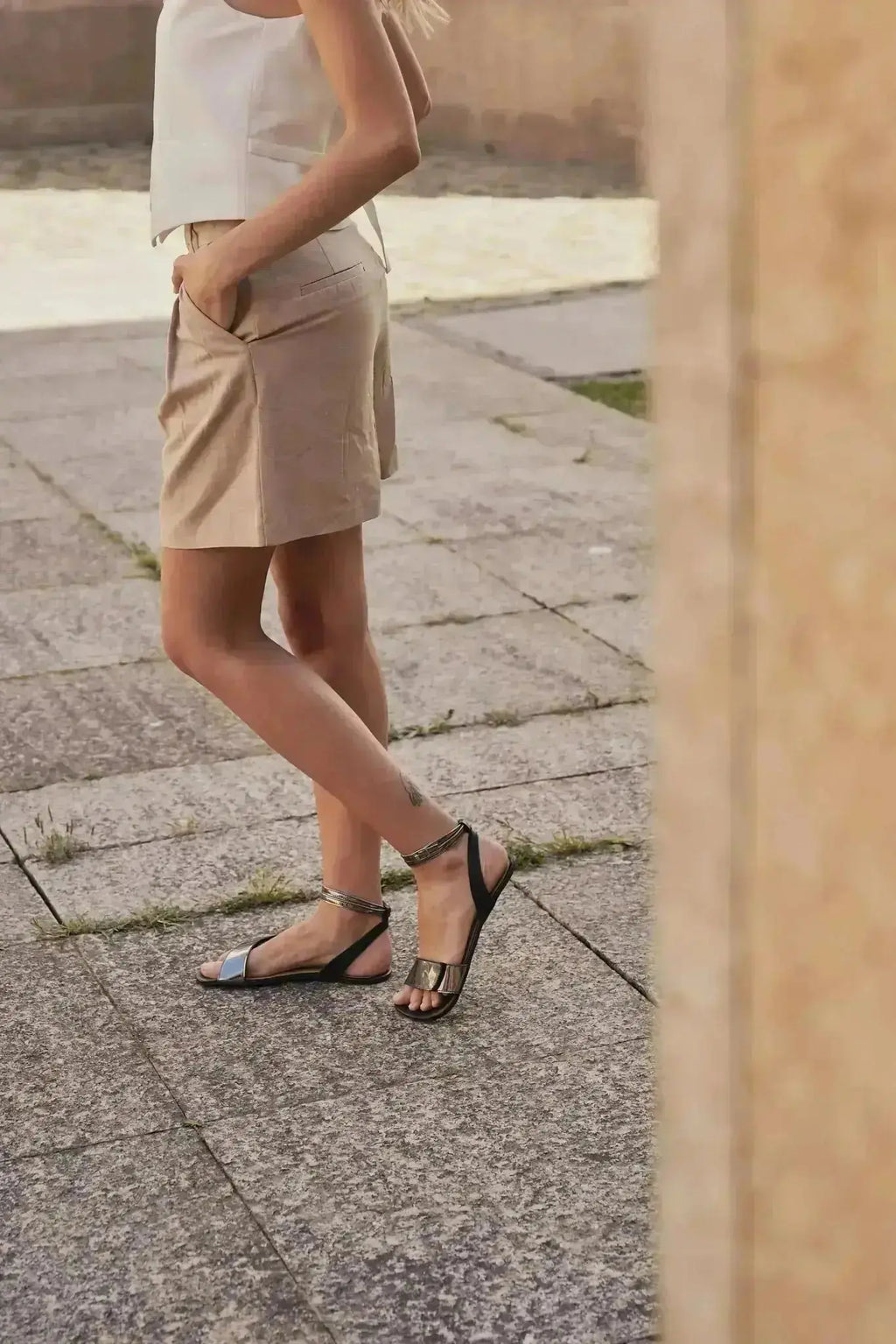 Shapen - Daisy 2.0 Black - Sandalias barefoot negras para mujer