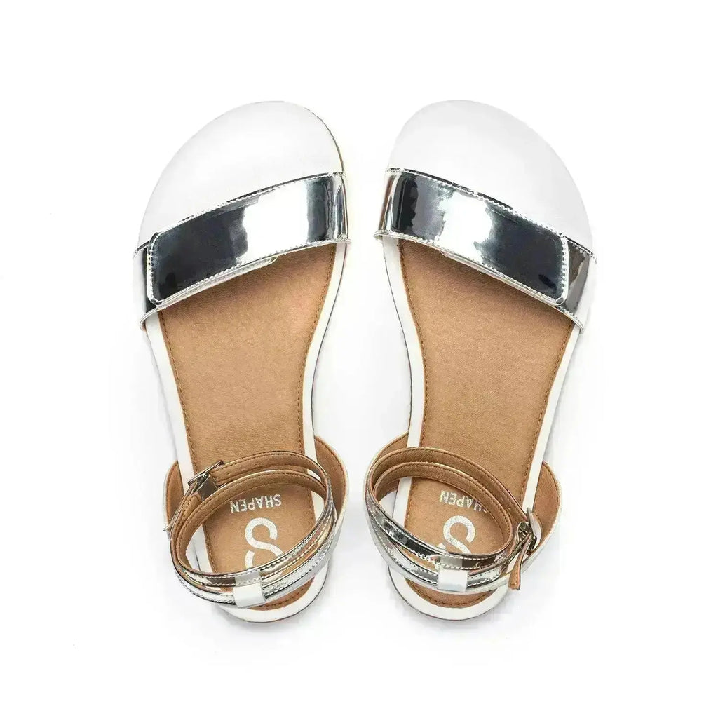 Shapen - Daisy 2.0 White - Sandalias barefoot blancas para mujer