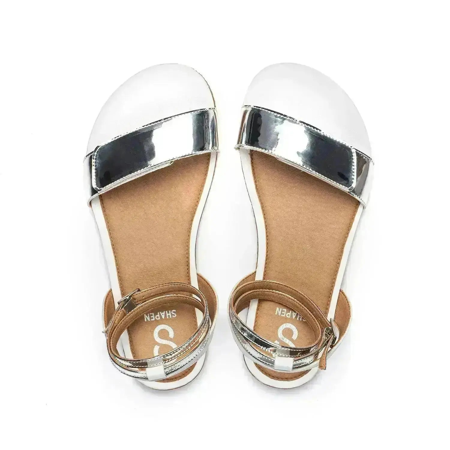 Shapen - Daisy 2.0 White - Sandalias barefoot blancas para mujer