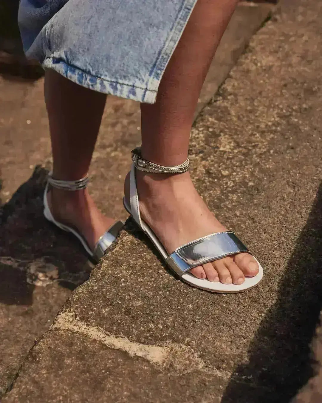 Shapen - Daisy 2.0 White - Sandalias barefoot blancas para mujer