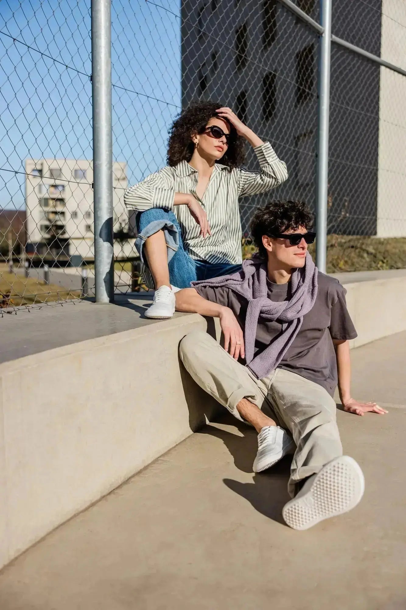 Shapen - Flowin White & Grey - Zapatillas barefoot