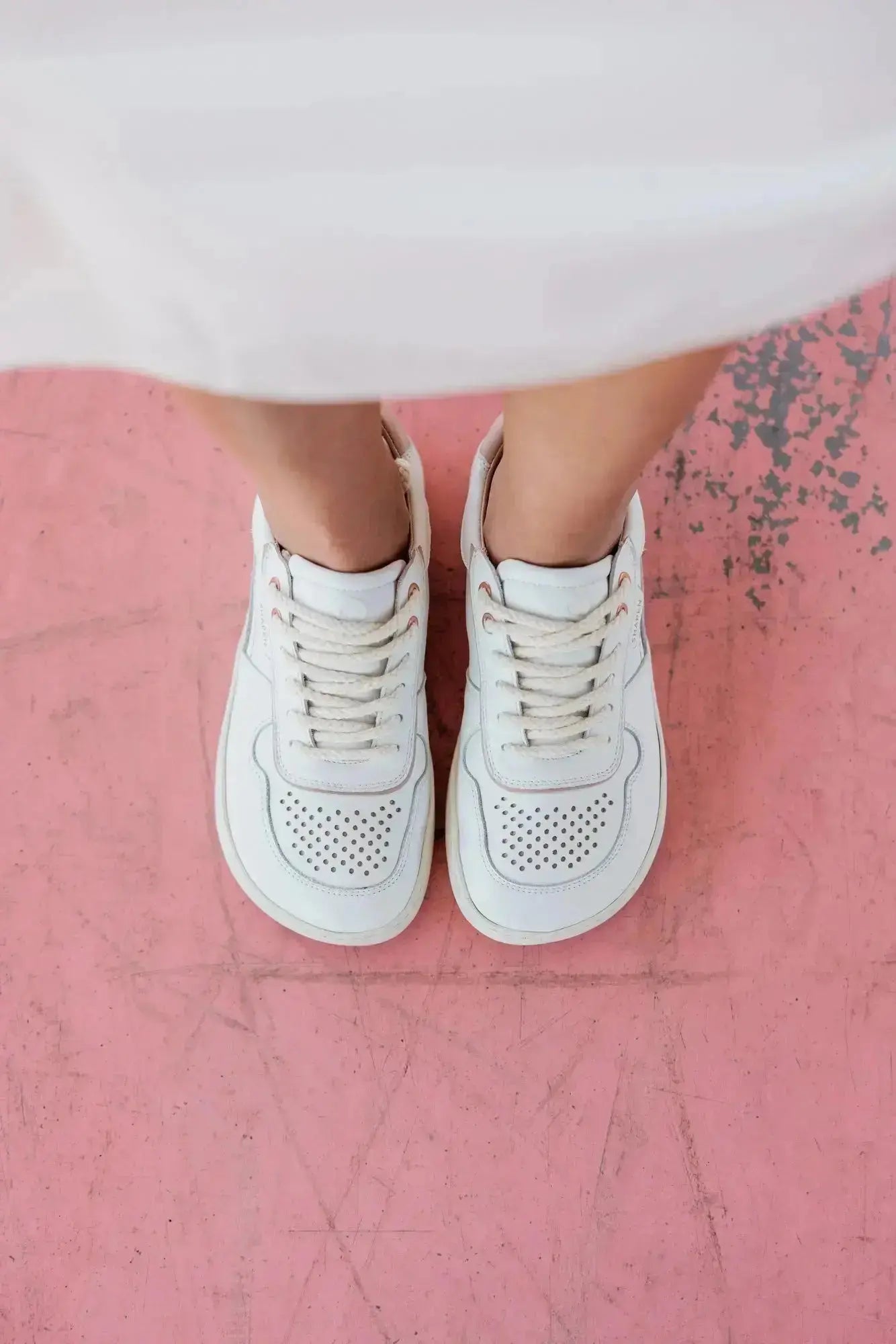 Shapen - Flowin White & Pink - Zapatillas barefoot