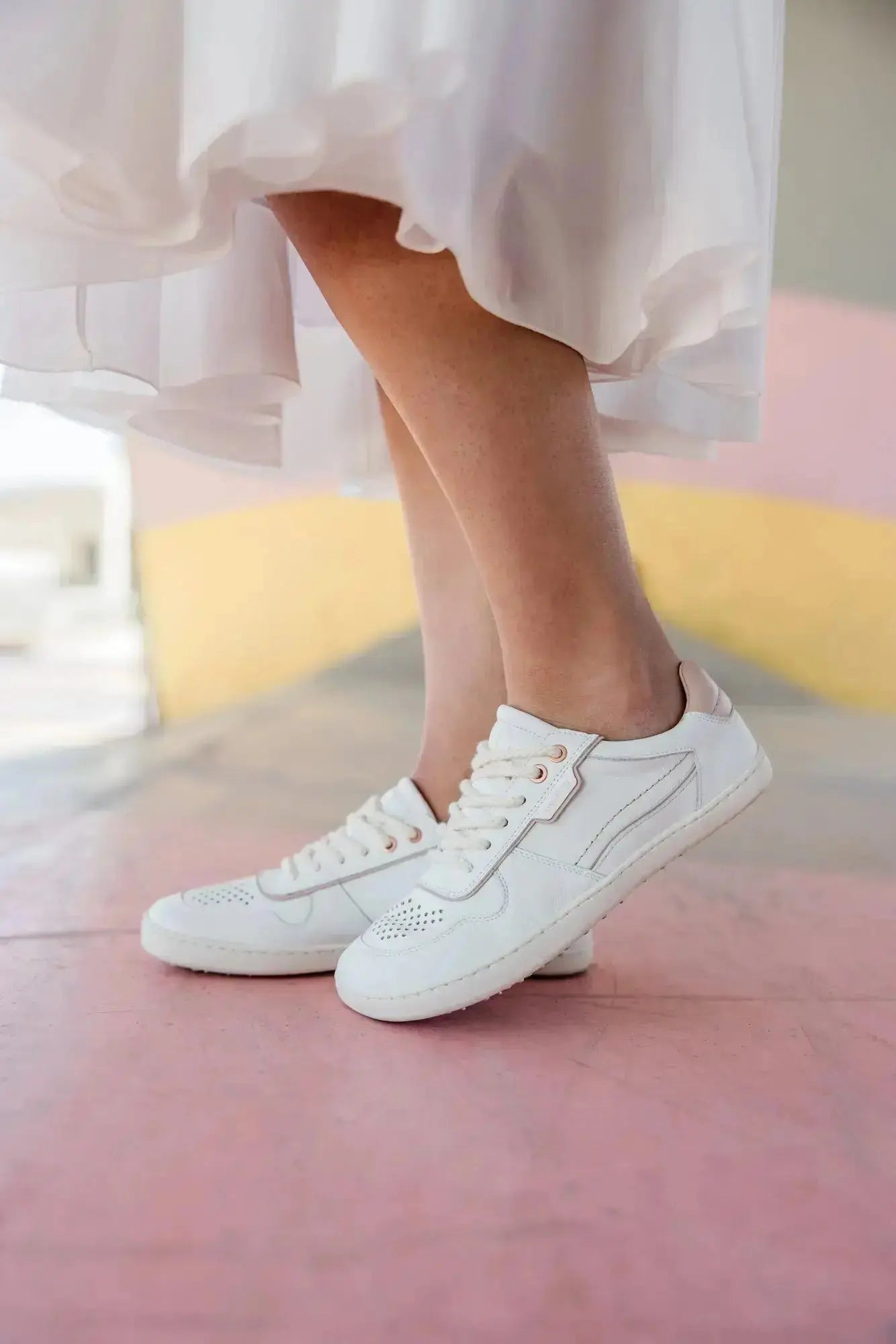 Shapen - Flowin White & Pink - Zapatillas barefoot