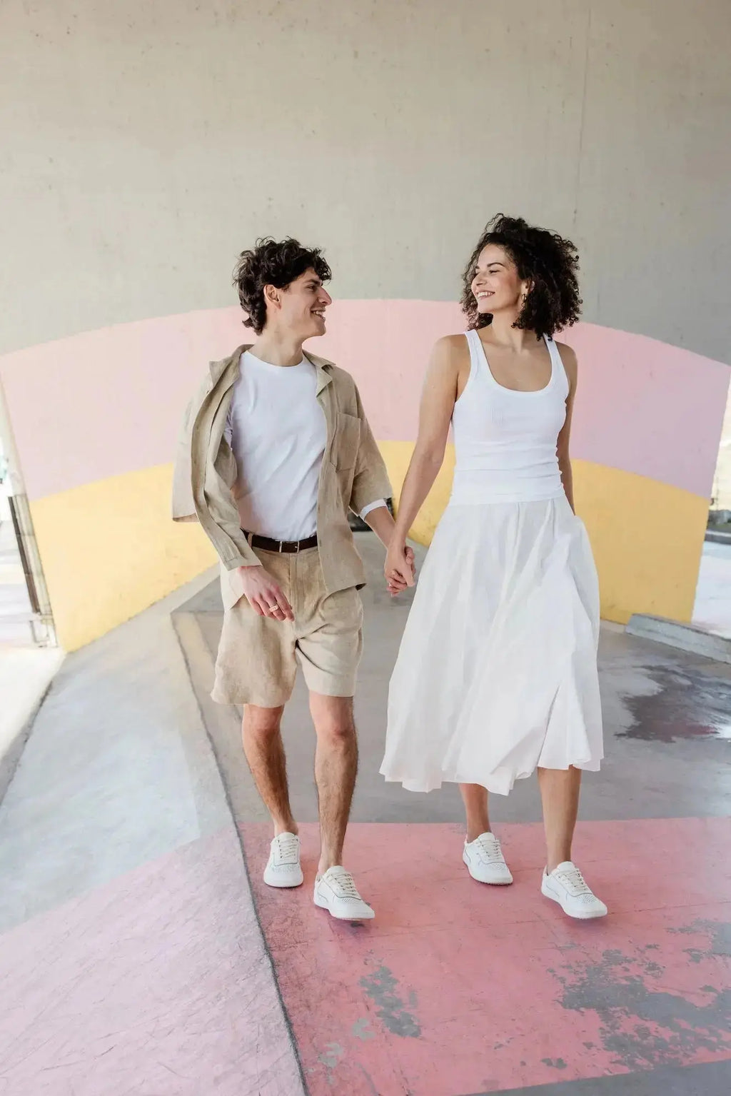 Shapen - Flowin White & Pink - Zapatillas barefoot