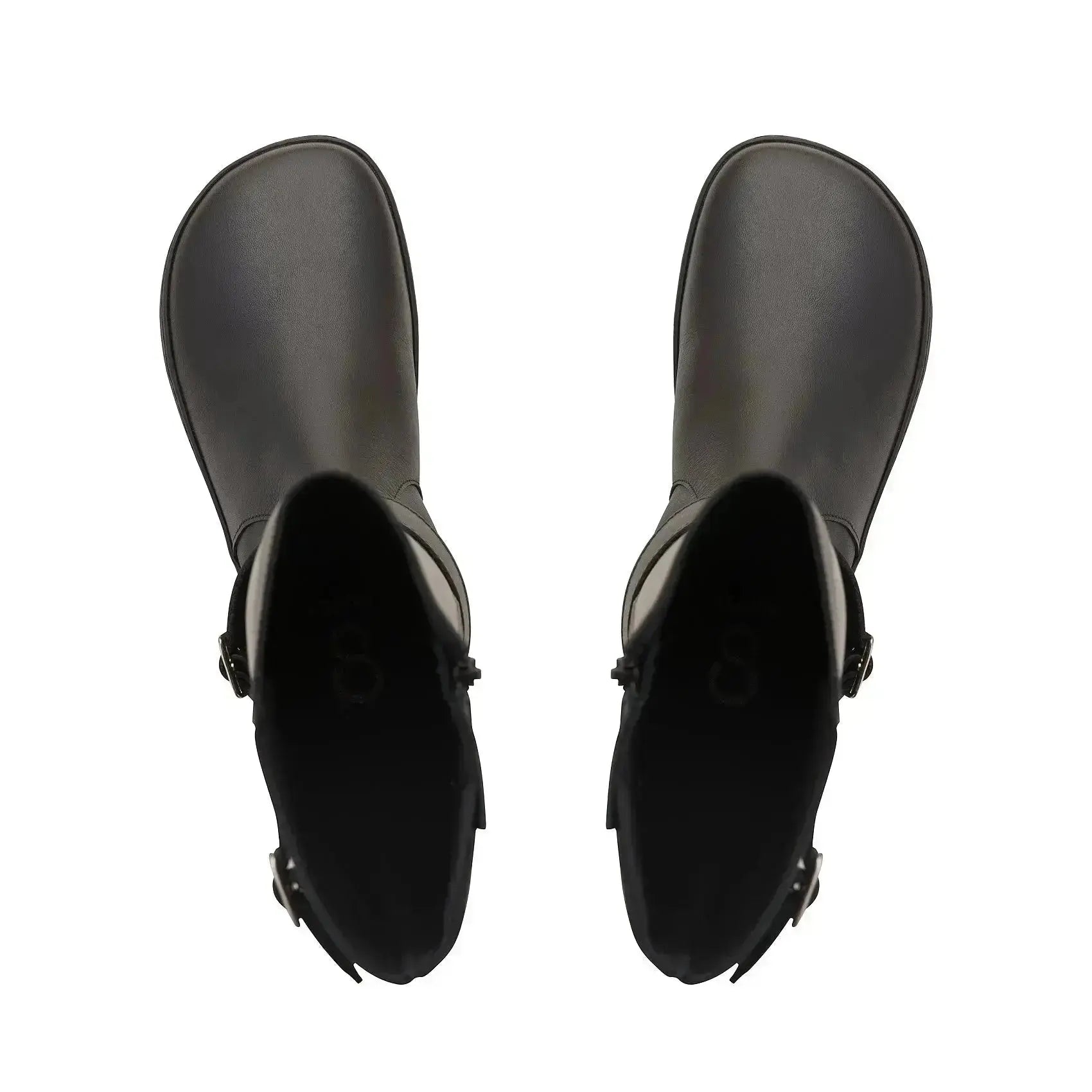 Shapen - Glam Knee Black Leather - Botas altas barefoot