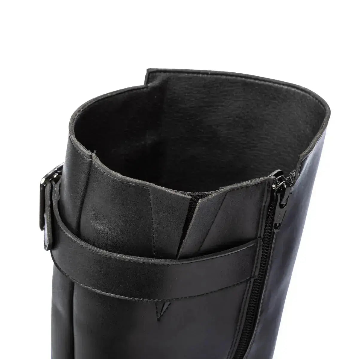 Shapen - Glam Knee Black Leather Vegan - Botas altas barefoot