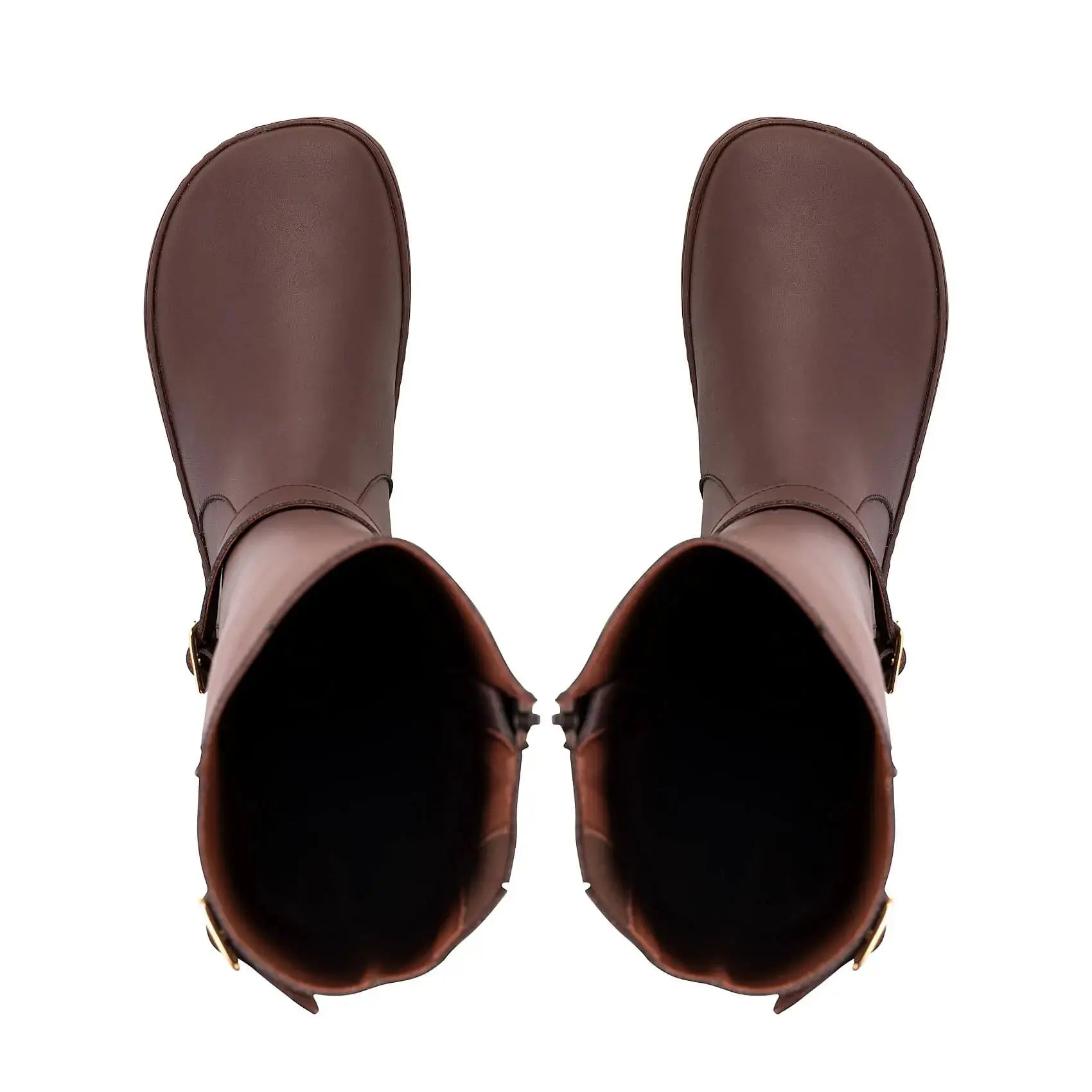 Shapen - Glam Knee Brown Leather Vegan - Botas altas barefoot