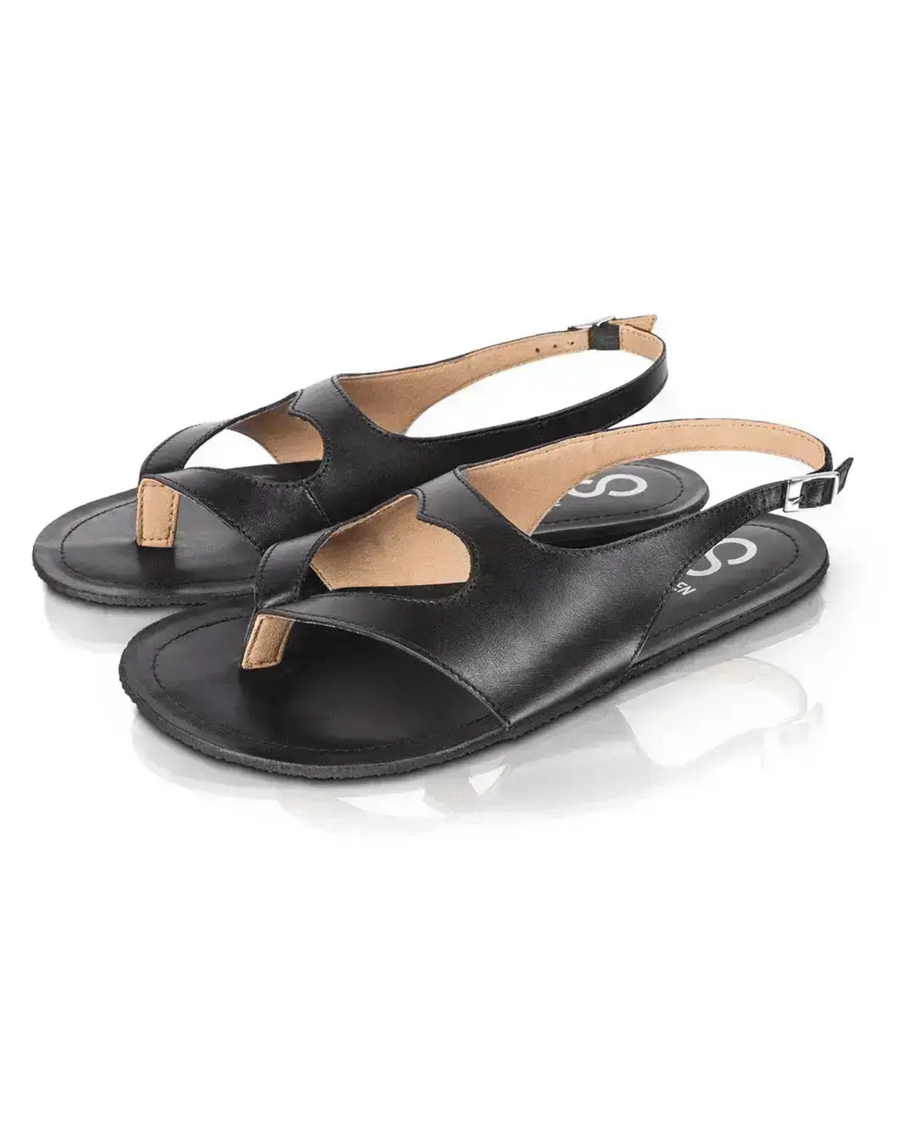 Shapen - Mai 2.0 Black - Sandalias barefoot negras para mujer