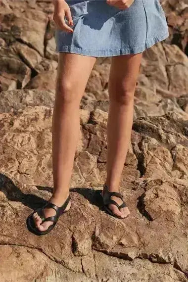 Shapen - Mai 2.0 Black - Sandalias barefoot negras para mujer
