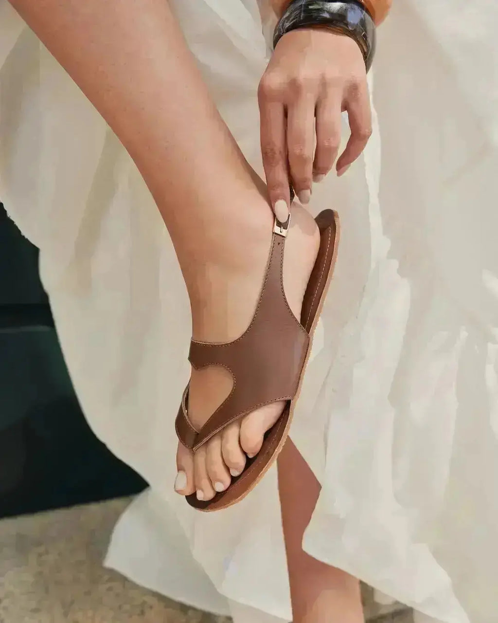 Shapen - Mai 2.0 Brown - Sandalias barefoot marrones para mujer