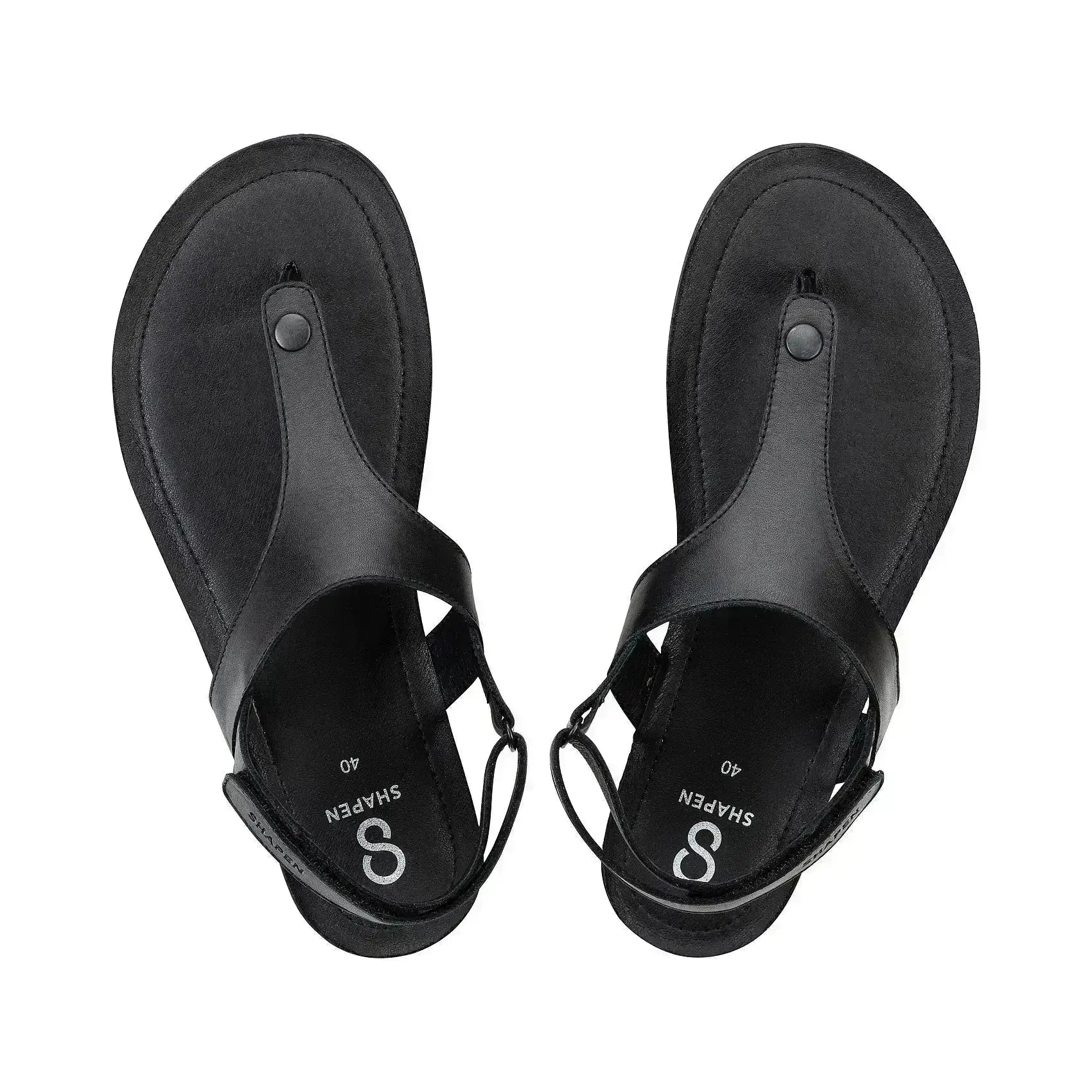 Shapen - Nomad Black - Sandalias barefoot negras
