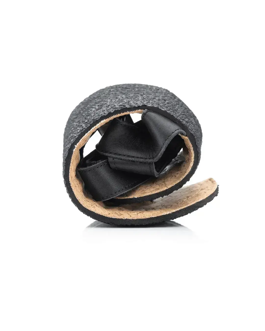 Shapen - Nomad Black & Cork - Sandalias barefoot negras