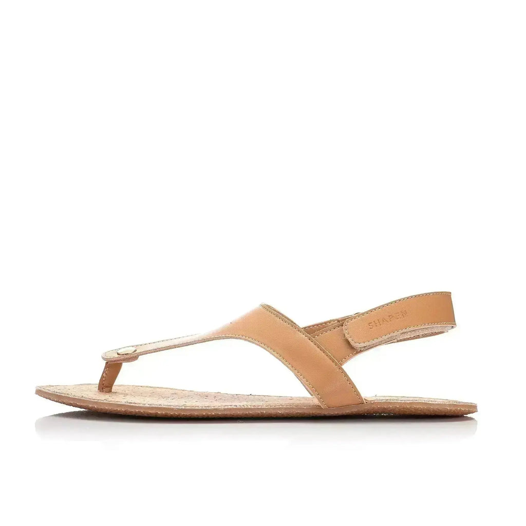 Shapen - Nomad Camel Vegan - Sandalias barefoot para mujer
