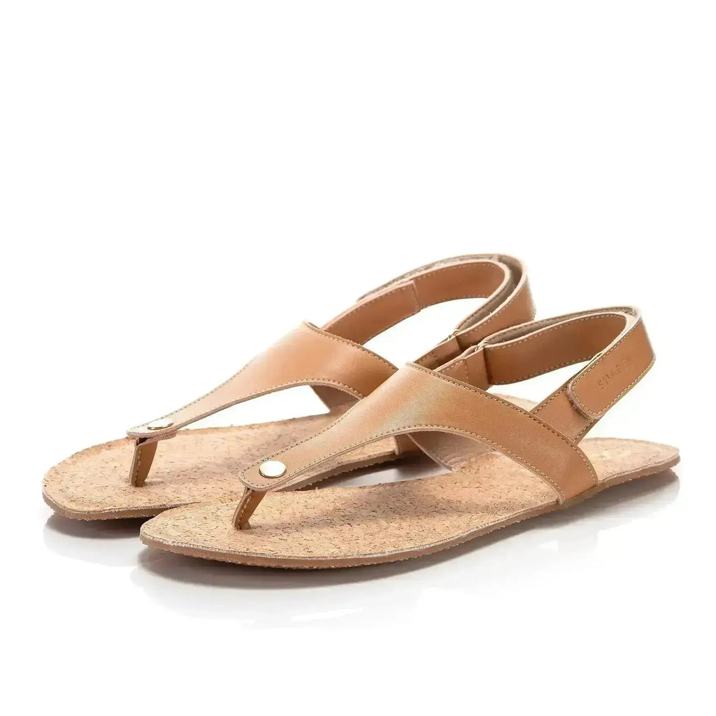 Shapen - Nomad Camel Vegan - Sandalias barefoot para mujer