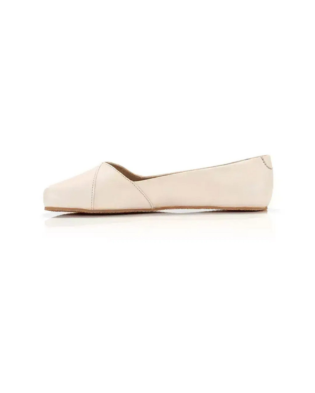 Shapen - Peony 2.0 Beige Leather - Bailarinas barefoot