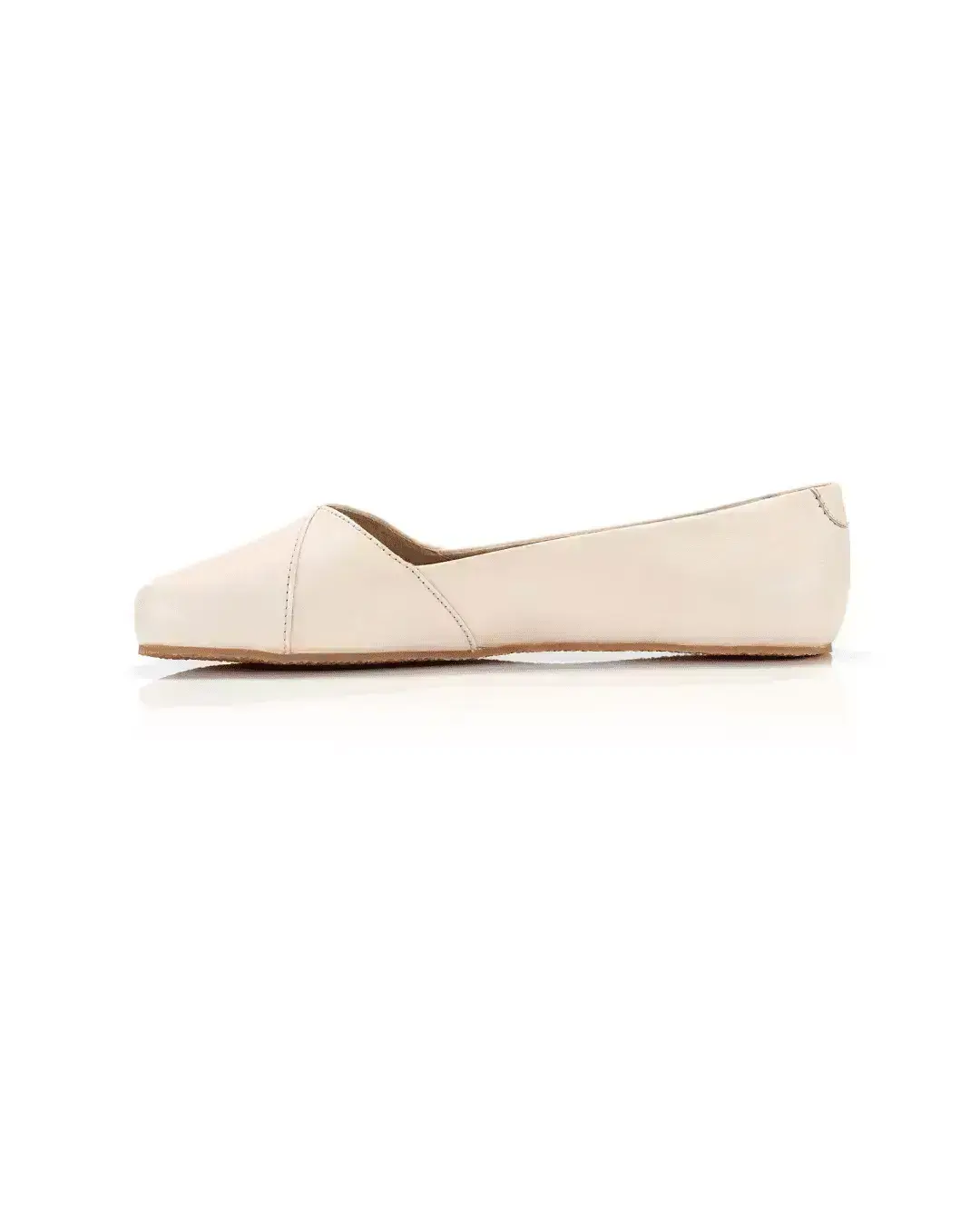 Shapen - Peony 2.0 Beige Leather - Bailarinas barefoot