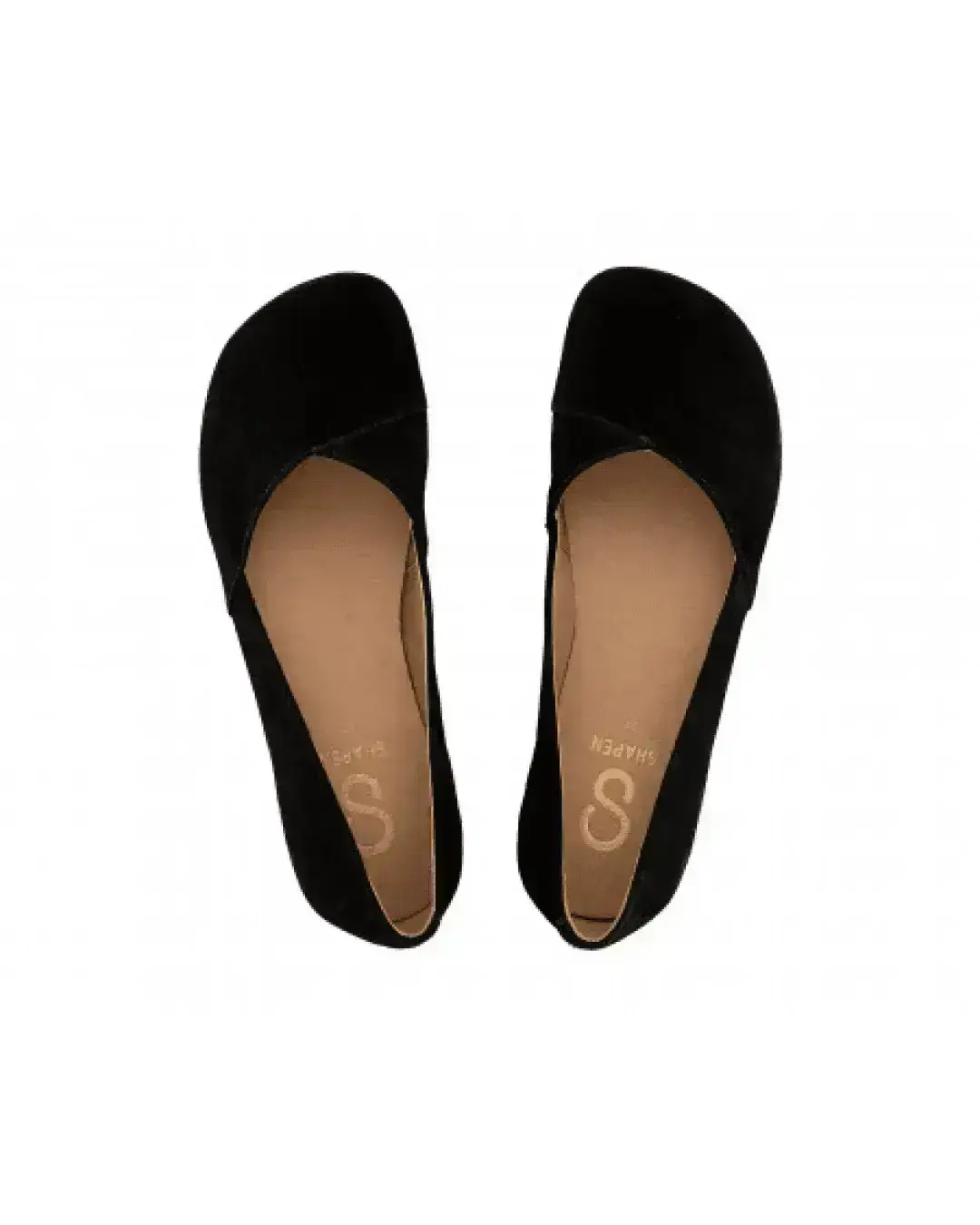 Shapen - Peony 2.0 Noir Daim - Ballerines barefoot