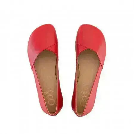 Shapen - Peony 2.0 Cherry Leather - Bailarinas barefoot
