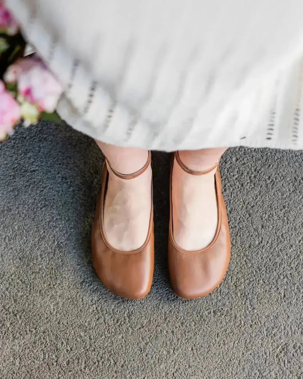 Shapen -Tulip 3.0 Cognac - Bailarinas barefoot