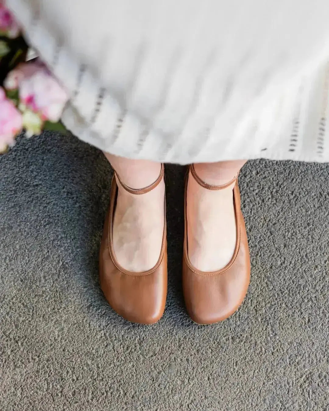Shapen -Tulip 3.0 Cognac - Bailarinas barefoot