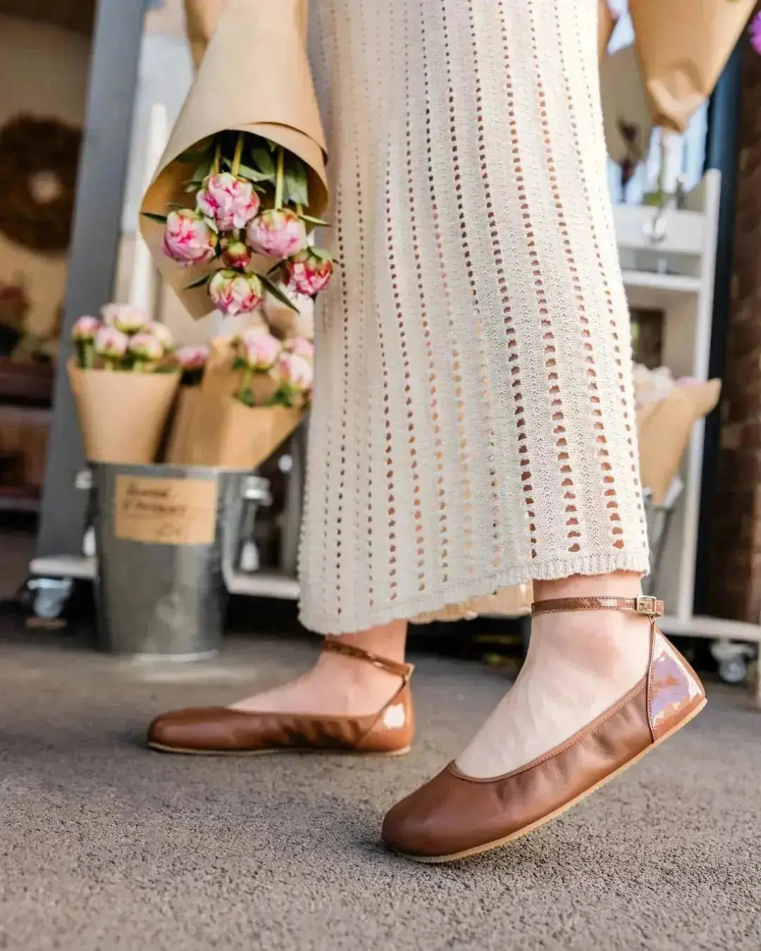Shapen -Tulip 3.0 Cognac - Bailarinas barefoot