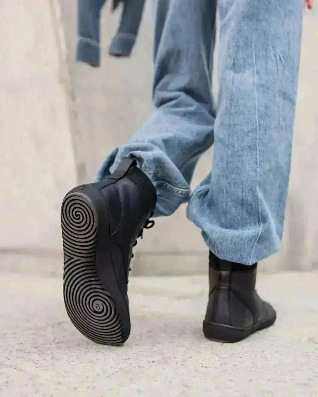 Shapen - Urbaneer 2.0 Black Smooth Leather - Botines barefoot elegantes de invierno