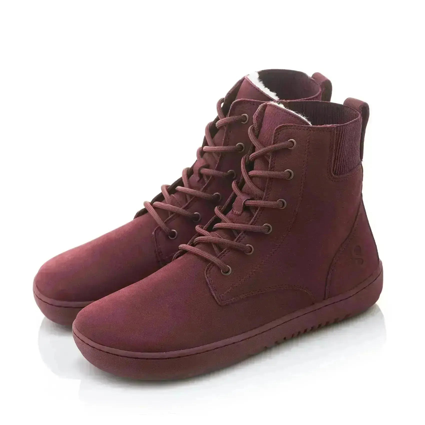 Shapen - Urbaneer 2.0 Burgundy - Botines barefoot elegantes de invierno