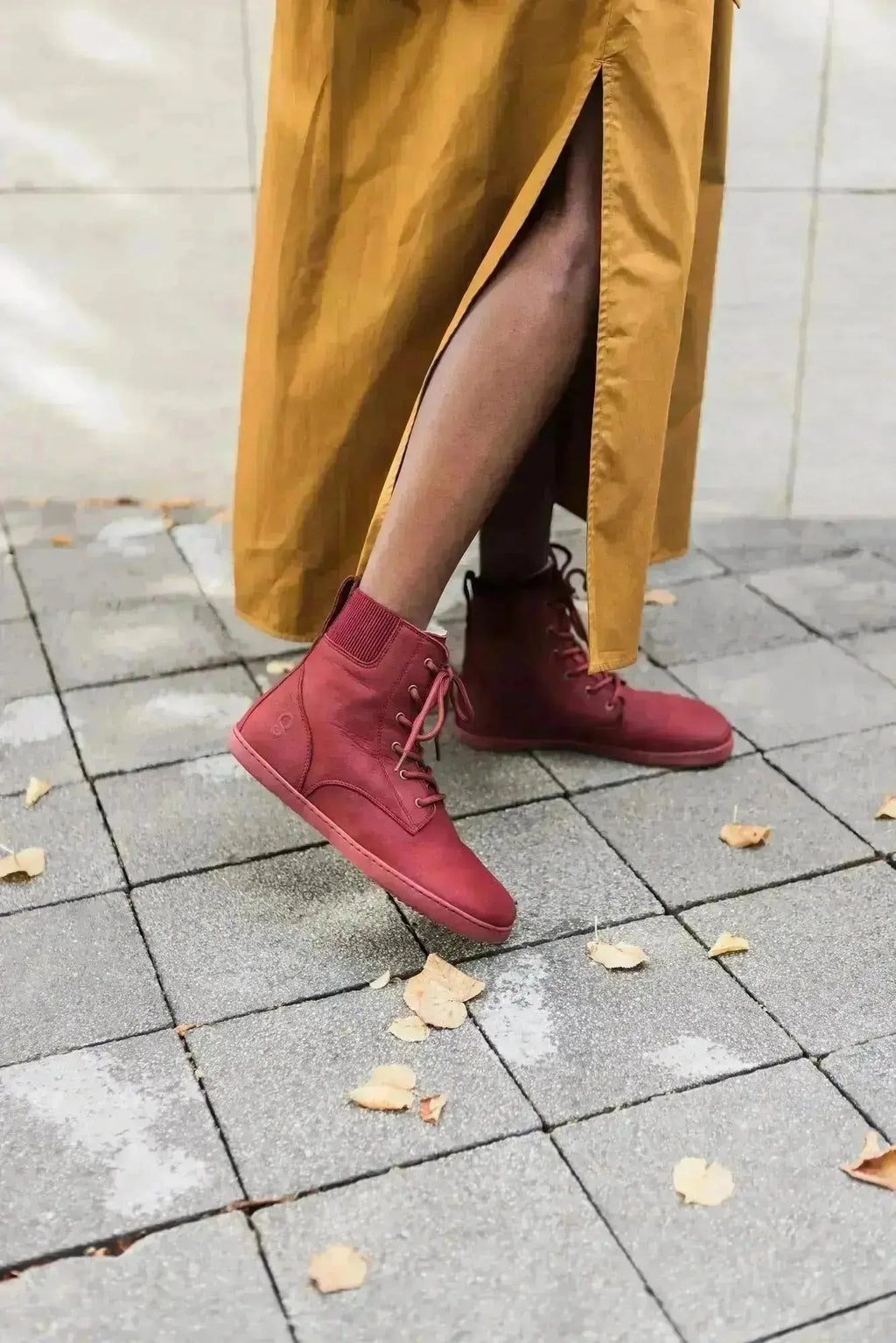 Shapen - Urbaneer 2.0 Burgundy - Botines barefoot elegantes de invierno