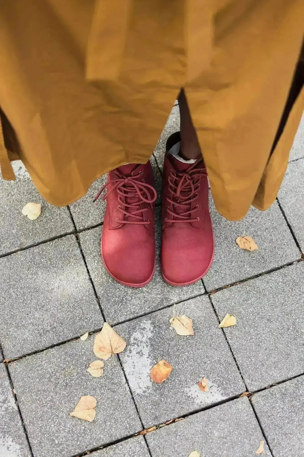 Shapen - Urbaneer 2.0 Burgundy - Botines barefoot elegantes de invierno