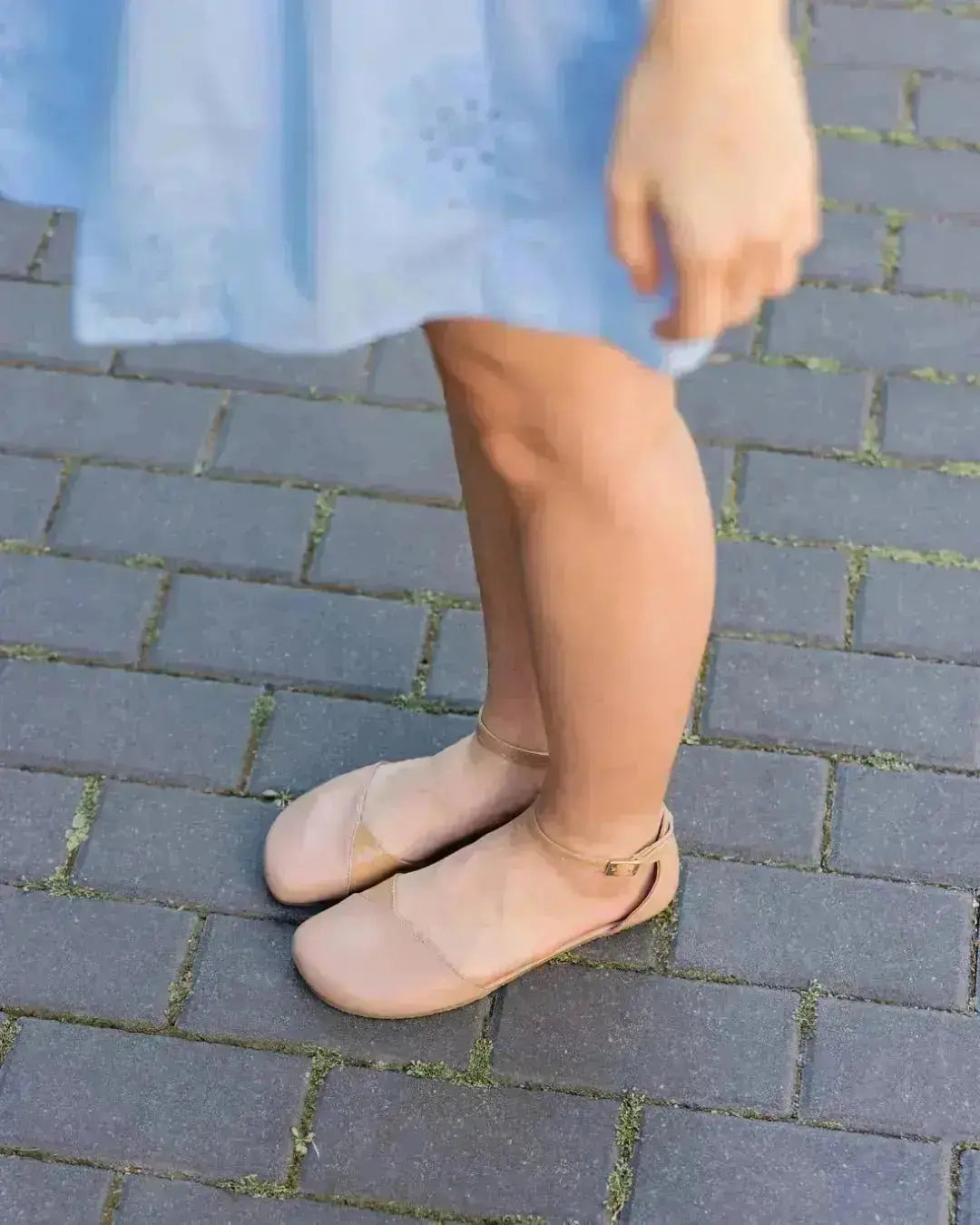 Shapen – Poppy Beige - Bailarinas abiertas barefoot para mujer