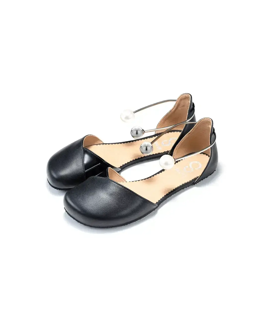 Shapen – Poppy Black Vegan - Bailarinas abiertas barefoot veganas negras para mujer